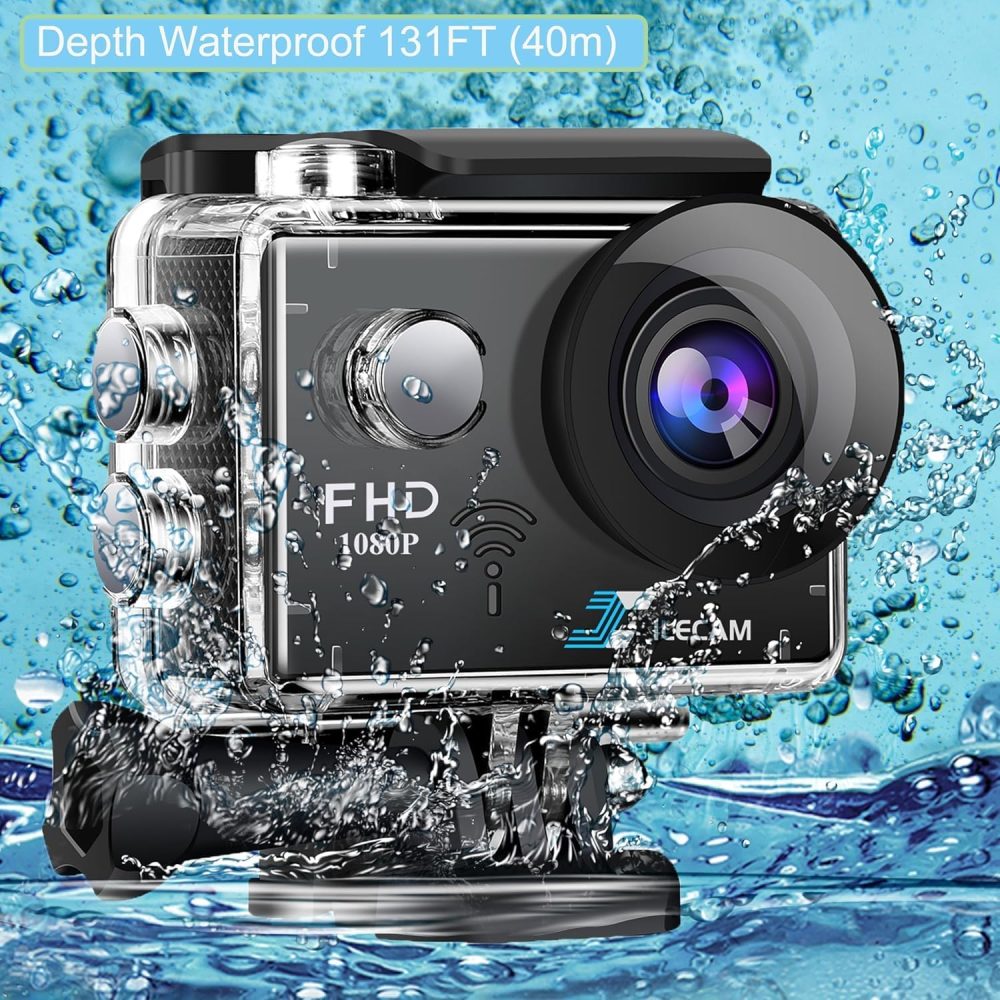 WiFi Sports Camera 4xZoom Action Camera 40m/131ft Underwater Waterproof with 2 X1050 mAh Batteries and Multi-Function - Image 5